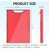imageSooez Clipboard with Storage Heavy Duty Cleaview Clip Boards 85x11 with Dual Storage Dry Erase Plastic Nursing Clipboard High Capacity Clipboards Folder for Teacher Nurse School ampamp Office SuppliesRed