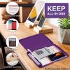 imageSooez Clipboards with Storage High Capacity Clip Boards 85x11 with Storage Heavy Duty Nursing Clipboard Folder Plastic Clipboard with Pen Holder for Women Teachers Work School ampamp Office SuppliesDark Purple With Black Clip