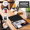 imageSooez Clipboards with Storage High Capacity Clip Boards 85x11 with Storage Heavy Duty Nursing Clipboard Folder Plastic Clipboard with Pen Holder for Women Teachers Work School ampamp Office SuppliesBlack Graphite Matte