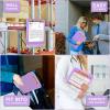 imageSooez Clipboards with Storage High Capacity Clip Boards 85x11 with Storage Heavy Duty Nursing Clipboard Folder Plastic Clipboard with Pen Holder for Women Teachers Work School ampamp Office SuppliesLight Purple With Rose Gold Clip