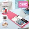 imageSooez Glitter Clipboard with Storage Cute Clip Boards 85x11 with Storage Sparkle Plastic Clipboard Folder for Women Nurse Accessories Essentials Office ampamp School Supplies Letter Size A4 PurpleBglitter Rose Pink