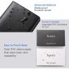 imageSooez Leather Professional Business Card Book Holder Organizer 240 Capacity Credit Card Booklet PU Name Cards Holder Storage File for Men Women 77 x 45 Inch BlackBeige