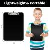 imageSooez Plastic Clipboard with Pen Holder 10 Thicker Clip Boards 85x11 with Low Profile Clip Cute Hanging Clipboard Standard Letter Size A4 for Women Kid Teacher Office ampamp School Supplies BlackLight Pink