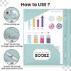 imageSooez Plastic Folders with Pockets and Prongs 6 Pack Pocket Folders with Prongs Heavy Duty 3 Prong 2Pocket Folders for Document Colored File Folder Back to School Supplies for KidsLight Retro