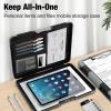 imageSooez Toughest Clipboard with Storage Internal Pen Pouch Included Letter A4 Size Shockproof Heavy Duty Plastic Clip Boards 85x11 High Capacity Clipboards Box Case for Contractor Trucker DriverBlack  Gray Corner