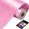 image12quot x 14FT White Vinyl  Glossy White Permanent Vinyl with PET Backing Easier Weed Never Residue Permanent Adhesive for Cutting Machine Party Decoration Car Decal Signs ScrapbookingPink