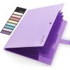 imageSooez Accordion File Organizer Letter Size Expanding File Folder with Labels 5 Pocket Folders for Documents Portable Paper Bill Receipt Organizer for Home School Office Supplies BlackPurple