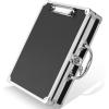 imageSooez Heavy Duty Aluminum Locking Clipboard Case Box with Handle  Holds Letter Size Paper Organizer 126 x 96 inchKey Lock  Silver