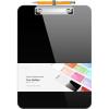 imageSooez Plastic Clipboard with Pen Holder 10 Thicker Clip Boards 85x11 with Low Profile Clip Cute Hanging Clipboard Standard Letter Size A4 for Women Kid Teacher Office ampamp School Supplies BlackBlack
