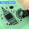 image12quot x 10ft Heat Transfer Vinyl HTV Rolls Black Sooez HTV Vinyl for TShirt Iron on Vinyl Easy to Cut ampamp Weed for DIY Heat Vinyls DesignBlack