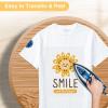 image12quot x 10ft Heat Transfer Vinyl HTV Rolls Black Sooez HTV Vinyl for TShirt Iron on Vinyl Easy to Cut ampamp Weed for DIY Heat Vinyls DesignGold
