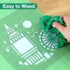 image12quot x 10ft Heat Transfer Vinyl HTV Rolls Black Sooez HTV Vinyl for TShirt Iron on Vinyl Easy to Cut ampamp Weed for DIY Heat Vinyls DesignGreen