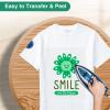 image12quot x 10ft Heat Transfer Vinyl HTV Rolls Black Sooez HTV Vinyl for TShirt Iron on Vinyl Easy to Cut ampamp Weed for DIY Heat Vinyls DesignGreen