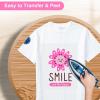 image12quot x 10ft Heat Transfer Vinyl HTV Rolls Black Sooez HTV Vinyl for TShirt Iron on Vinyl Easy to Cut ampamp Weed for DIY Heat Vinyls DesignPink