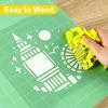 image12quot x 10ft Heat Transfer Vinyl HTV Rolls Black Sooez HTV Vinyl for TShirt Iron on Vinyl Easy to Cut ampamp Weed for DIY Heat Vinyls DesignYellow