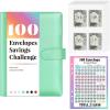 imageSooez 100 Envelopes Cash Envelopes Budget Binder  Easy ampamp Fun Money Saving WayMint Green