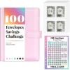 imageSooez 100 Envelopes Cash Envelopes Budget Binder  Easy ampamp Fun Money Saving WayPink
