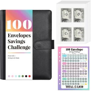 imageSooez 100 Envelopes Cash Envelopes Budget Binder  Easy ampamp Fun Money Saving WayBlack