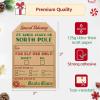 imageSooez 120pcs Tags Natural Kraft Labels Stickers for Presents 2quot x 3quot Self Adhesive From Santa Gift Tags North Pole Approved Wrapping Paper