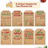imageSooez 120pcs Tags Natural Kraft Labels Stickers for Presents 2quot x 3quot Self Adhesive From Santa Gift Tags North Pole Approved Wrapping Paper
