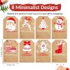 imageSooez Christmas Gift Tags Natural Kraft Gift Stickers for Christmas Presents Self Adhesive to and from Name Tags 120Pcs Xmas Present Labels for Holiday Wrapping Paper 8 Designs 2quot x 3quot GreenStyle2