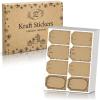 imageSooez 304PCS Larger 2quot x 3quot to and from Christmas Labels Stickers 8 Design AllPurpose Thicker Brown Kraft to and from Gift Tag Stickers SelfAdhesive Holiday Present Name Sticker