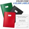 imageSooez 3 Pack 2Pocket Folder with Prongs Plastic Folders with Pockets and Prongs Including Labels Heavy Duty Letter Size Pocket Folders with Prongs Colored Prong Folders for Schoolwork ampamp Office3