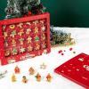 imageMini Christmas Ornaments Sooez Set of 24 Cute Miniature Gingerbread Man Tree Ornament Figures Advent Calendar Fillers Durable ampamp WellCrafted Soft Rubber Figurines with Gold Loops for Easy HangingGingerbread