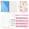 imageSooez Clipboard with Refillable Notepad with 72 Pocket Binder with Plastic Sleeves ampamp Elastic Band Large Capacity 85x11 Presentation Book Display 144 Pages