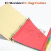 imageSooez 8 Count Dividers with Two Pockets Binder Dividers with tabs 8 Tabs Binder Dividers for 3 Ring Binders Binder Divider with Pockets for School Office Home Organizers Multicolor 1 Set2 Sets