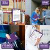 imageSooez Clipboard with Storage Plastic Storage Clipboard with Low Profile Clip Heavy Duty Nursing Clipboards Foldable Coaches Clip Board for Work Kids Teacher Must Haves Office School SuppliesPurple