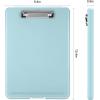 imageSooez Clipboard with Storage Plastic Storage Clipboard with Low Profile Clip Heavy Duty Nursing Clipboards Foldable Coaches Clip Board for Work Kids Teacher Must Haves Office School SuppliesAhaze Blue