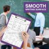 imageSooez Clipboard with Storage Plastic Storage Clipboard with Low Profile Clip Heavy Duty Nursing Clipboards Foldable Coaches Clip Board for Work Kids Teacher Must Haves Office School SuppliesPurple