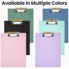 imageSooez Thicker Clipboard Folder Foldable Nursing Clip Boards with Adjustable Pen Loop ampamp Tabbed Pockets Portfolio with Low Profile Clip 360 Folding Lightweight 945 x 126 Document Holder for WorkDark Green