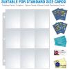 image36 Pack 9 Pocket Page Protectors Sooez Trading Card Sleeves for 3 Ring Binder Baseball Cards Holder Protective Pages Sheets for Binders Album Fit for YuGiOh MTG Game Business ampamp Sports Cards36