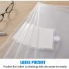 imageSooez 10 Pack Plastic Envelopes File Folders Clear Folder for Document US Letter A4 Size Poly Envelopes with Label Pockets for School Home Work Office Organizer Clear24