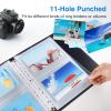 imageSooez 30 Pack Heavy Duty Photos or Postcards Page Protectors Plastic Clear Photo Holder Sleeves for 3 Ring Binder Two 5 x 7 Pockets Per Page Top Loading Perfect for Checking ampamp Organizing60