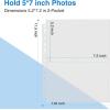 imageSooez 30 Pack Heavy Duty Photos or Postcards Page Protectors Plastic Clear Photo Holder Sleeves for 3 Ring Binder Two 5 x 7 Pockets Per Page Top Loading Perfect for Checking ampamp Organizing30