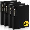 imageSooez Binder with Plastic Sleeves 30Pocket Displays 60 Pages 9x12 Presentation Folders with Clear Sheet Protectors Art Portfolio with 30 Black Paper for Certificate amp Office ProjectBlack