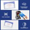 imageSooez 10 Pack Social Security Card Protector 24 Mil Thick Card Protector Sleeves Protective Credit Card Sleeve Clear Card Sleeves Perfect Fit for Social Security Medicare Credit Business Card10