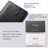 imageSooez ZipEnclosed Business Card Holder Organizer Professional Credit Card Case Book for Women Men 240 Capacity Premium Vegan Leather Gift Card Organizer Storage Business Card Wallet PurpleBlack