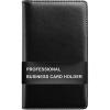 imageSooez ZipEnclosed Business Card Holder Organizer Professional Credit Card Case Book for Women Men 240 Capacity Premium Vegan Leather Gift Card Organizer Storage Business Card Wallet PurpleBlack